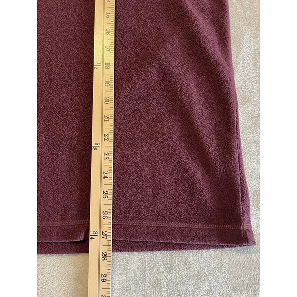 LL Bean‎ Sweater Men’s XL Micro Fleece 1/4 Zip Pullover Maroon Purple - Picture 7 of 7